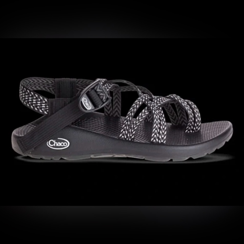 Chaco Black and Gray Strappy Outdoor Sandal